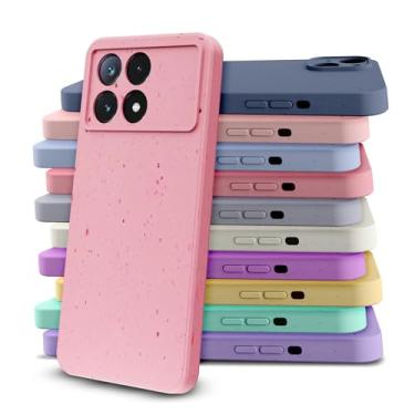 Imagem de Capa Case Colorida Cores Pastéis Compatível Xiaomi POCO X6 PRO Mesclada (ROSA IOGURTE)