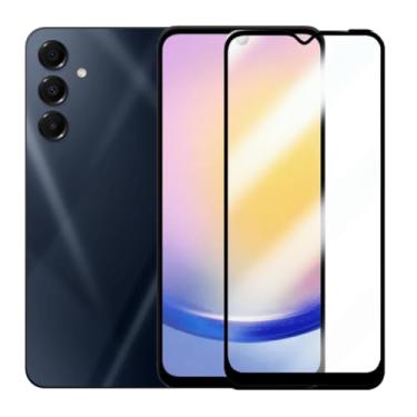Imagem de Película De Vidro Temperado 3D Full Cover Para Samsung Galaxy A25 Proteção Anti Impacto Que Cobre Toda A Tela