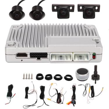 Imagem de de vista surround GRCFUMO, de vista de pássaro Surround, de Visão Surround 360 ° 1080p Monitoramento de Estacionamento de 170 ° de largura Câmera de 4 vias DVR 3D para