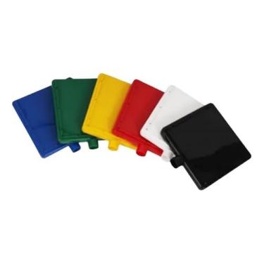 Imagem de Suporte Placa Móvel Encaixe Pedestal De Sinalização + Brinde (Amarelo)