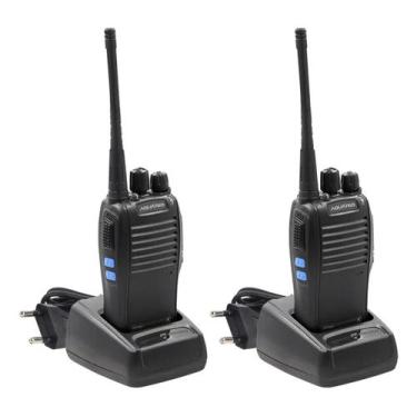 Imagem de Radio Comunicador Portátil Walk Talk Aquário 16 Canais Uhf