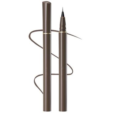 Imagem de Delineador líquido, delineador líquido ultrafino à prova d'água com fibras fortes e suaves, à prova de manchas, de longa duração, delineadores lisos com ponta ultrafina (#04 Gray Brown Upgrade)