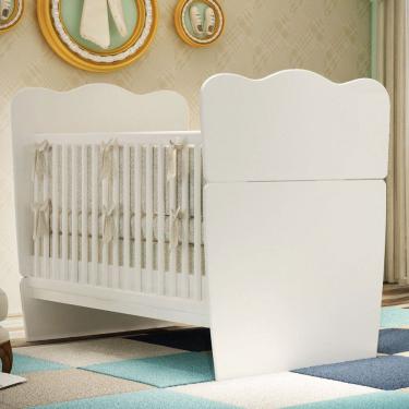 Imagem de Berço Mini Cama 2 em 1 Baby Branco - Percasa
