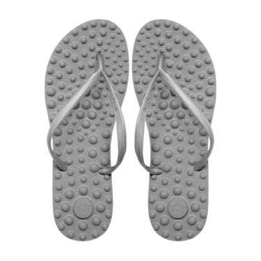 Imagem de Sandalia Ortopedica Flyfeet Relax Anabela, Cinza