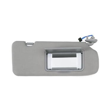 Imagem de Viseira solar do lado direito do passageiro compatível com Honda CRV 2017 2018 2019 2020 2021 2022 viseira de sol direita passageiro com espelho e iluminação dupla substitui 83230-TLY-H11ZB