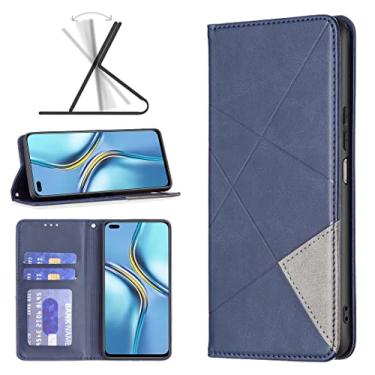 Imagem de HONGYAN Capa de telefone Para honra x20 Prismatic Invisible Magnetic Leather Phone Capa protetora