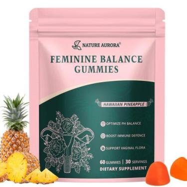 Imagem de Gomas femininas premium para equilíbrio de pH e probióticos vaginais c