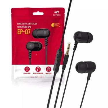 Imagem de Fone De Ouvido Intra Ep-07bk C3tech P3 Jack 3.5mm Preto