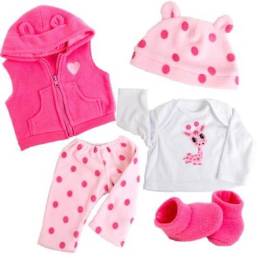 Imagem de Conjunto de roupas para bonecas Reborn Baby Dolls de 20-24 polegadas A