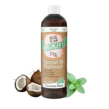 Imagem de Enxaguante bucal Dr. Ginger's Coconut Oil Pulling 414 ml sem flúor - D