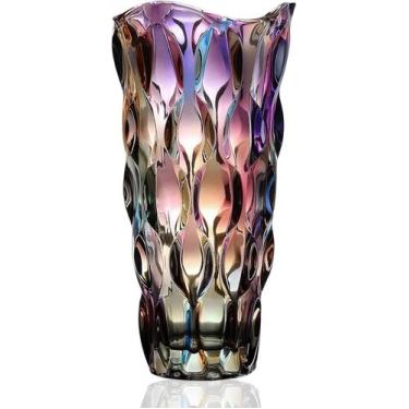 Imagem de Vaso CEMABT de vidro para flores 1,5 kg, cristal colorido, 24 cm