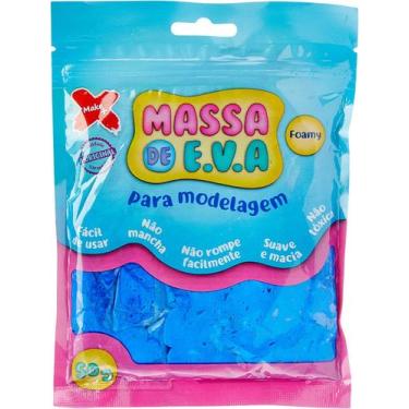 Imagem de Massa de eva Make+ azul escuro 50g