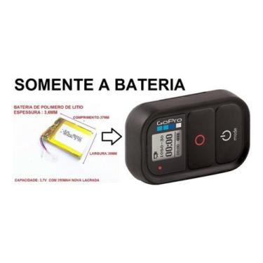 Imagem de Bateria Controle Remoto REMOTE   Hero 3+ Potente 350 Mah  - bgb