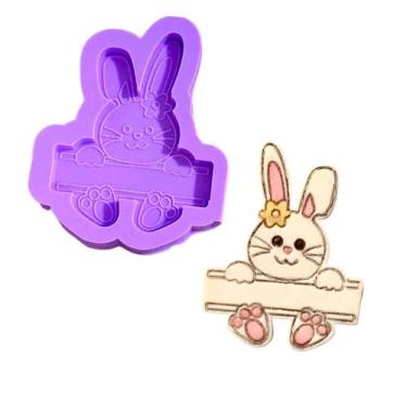 Imagem de F1207 molde de silicone coelho confeitaria biscuit - confeitaria dos m