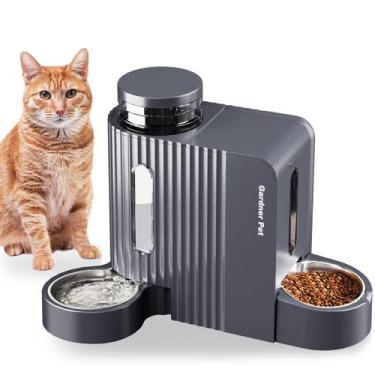 Imagem de Alimentador automático de alimentos para gatos por gravidade e dispens