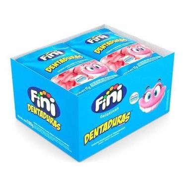 Imagem de Bala Mini Dentaduras Com 12 Pacotes de 15g cada - Fini