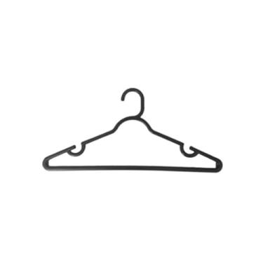 Imagem de Kit 20 Cabides Preto Reforçado Adulto Linha