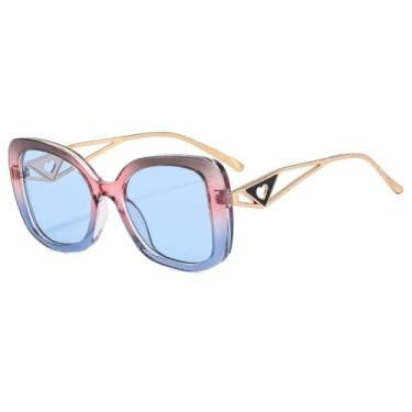 Imagem de Óculos de sol vintage estilo gatinho feminino, luxuoso, com decoração em formato de coração, UV400 (C2)
