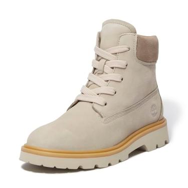 Imagem de Timberland Bota feminina moderna Rowan Way, Nobuck castanho claro, 35