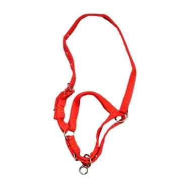Imagem de IEUDNS Cabresto de treinamento de corda para cavalo, equipamento de treinamento equestre, focinheira de lona de fácil utilização, equipamento versátil para, M
