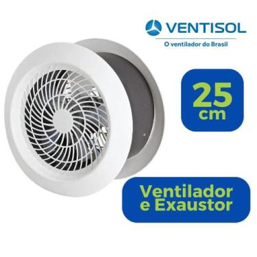 Imagem de Ventilador Exaustor 25cm 127v Cozinha Banheiro Ventisol