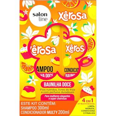 Imagem de Salon Line Xêrosa Kit Shampoo e Condicionador, Baunilha Doce, 300ml + 200ml