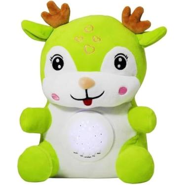 Imagem de Ursinho de Pelúcia Interativo com Luz Noturna Estrelada e Música Suave – Conforto e Diversão para Crianças