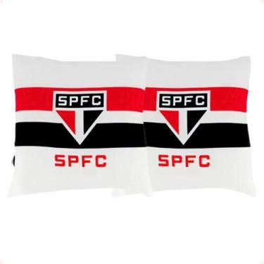 Imagem de Almofada São Paulo FC Listras Decorativa Presente Oficial - Sude