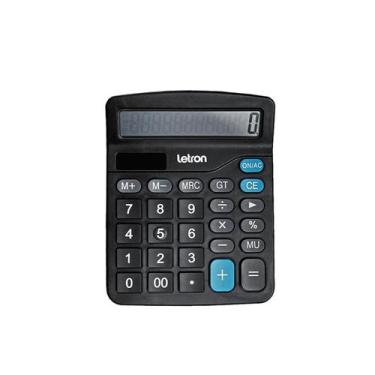 Imagem de Calculadora mesa 12dig.preta letron - LEONORA LETRON