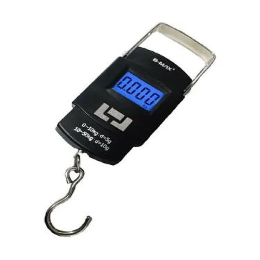 Imagem de Balança Manual Portátil Digital Até 50Kg Gancho Visor Led