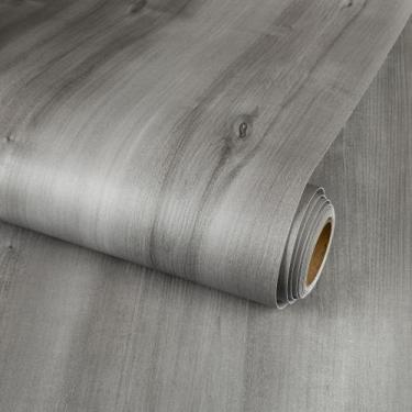 Imagem de Piso Dureidos Peel and Stick Vinyl Wood Grain 38,8 pés quadrados cinza