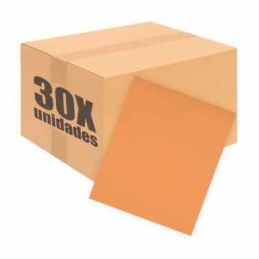 Imagem de Kit Com 30 Placas De Eva Escolar Seller - 48cm X 40cm, Laranja