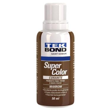 Imagem de Corante Liquido Para Tintas Super Color Marrom 50Ml Tek Bond
