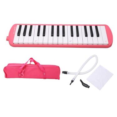 Imagem de Depisuta 32 Instrumento de Melodica de Chaves, Bocalista Melodica Air Piano Keyboard Instrumento Musical Com Bolsa de Transporte, Presentes para Crianças, Iniciantes e Adultos (Rosa)