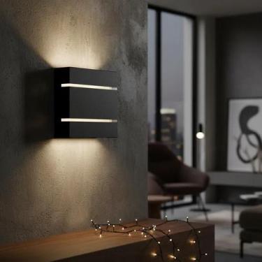 Imagem de Kit 5 Arandelas Slim Externa Com Lâmpada LED Inclusa 5w Bivolt 2 Focos