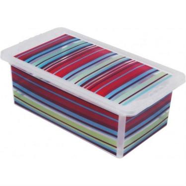 Imagem de Caixa Organizadora 5,5 Litros Listras - Or16l-01 - São Bernardo Caixa Org. Container 5,5l Listras Or16l-01