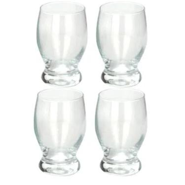 Imagem de JOGO TACAS AGUA CERVEJA REFRIGERANTE VIDRO 4  PEÇAS 248ML
