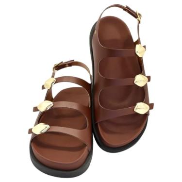 Imagem de Sandália Papete Feminina Suede Napa Enfeite Metal ABS Dourado Fivela Conforto e Leveza Verão Moda (Preto, BR, Adulto, Numérico, 37)