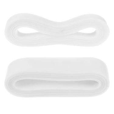 Imagem de 2 rolos 100 jardas 2,5 cm 3,5 cm trança de crina de cavalo para aparar fita de cabelo de poliéster larga e rígida