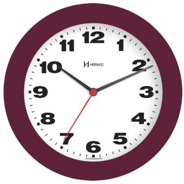 Imagem de Relógio De Parede Herweg Ref: 6103-045 Cor Vinho