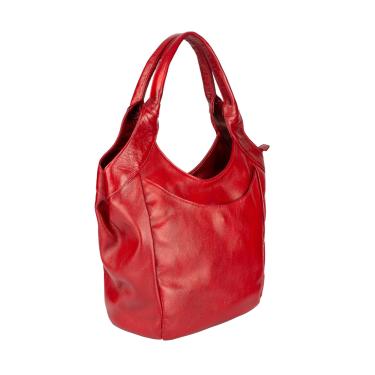 Imagem de Bolsa saco grande de couro liso Cíntia