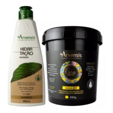 Imagem de Kit Arvensis Shampoo Hidratação + Máscara 2x1 Cachos