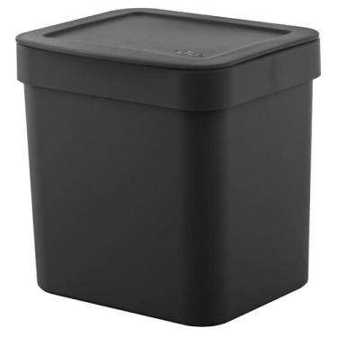 Imagem de Lixeira Trium 2,5L Preto Fechado - Ou