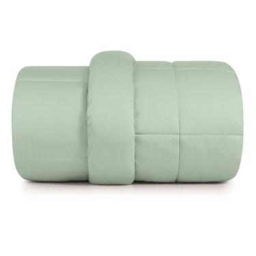 Imagem de Edredom Plumi Casal  Altenburg Algodão Lux 200 Fios  Verde Claro