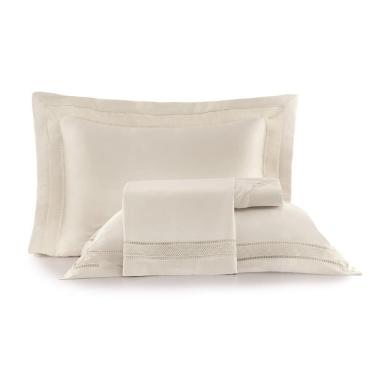 Imagem de Jogo de Cama King Altenburg Cetim Bambu 300 Fios Unitá Bege