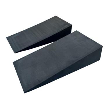 Imagem de Fenteer Conjunto de 2 Blocos de em Cunha Inclinada para Alongamento da Panturrilha, em EVA, para Agachamentos e Alongamento de Pernas, Ideal para Pilates