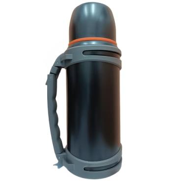 Imagem de Garrafa Térmica de Aço Inoxidável 1.5L | Alta Capacidade | Portátil e Moderna A Vácuo(Preta)