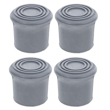 Imagem de Balacoo 4 peças de pés de borracha antiderrapantes para cadeira de chuveiro tampas de substituição para cadeiras de cômoda e bengalas de caminhada fácil instalação para maior segurança