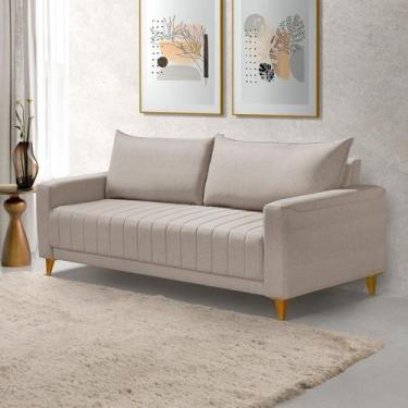 Imagem de Sofá Fixo para Sala Living 198cm Roma - Konfort King