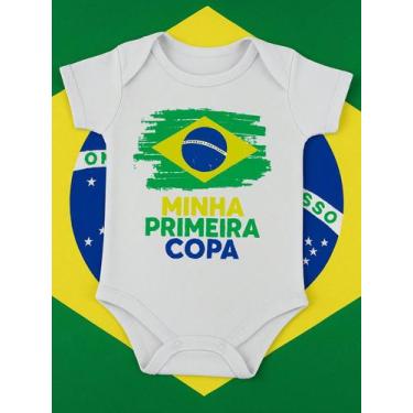 Imagem de Body Infantil Manga Curta Para Bebê Branco Temático Frases Moda Verão 